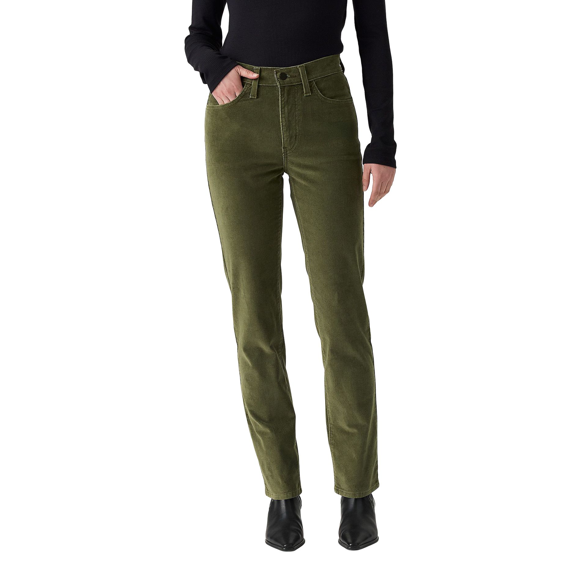 Levi's Women's 724 High Rise Straight Cord Corduroy Pants