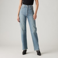 Levi's Women's Ribcage Full Length Jeans Front_Flat