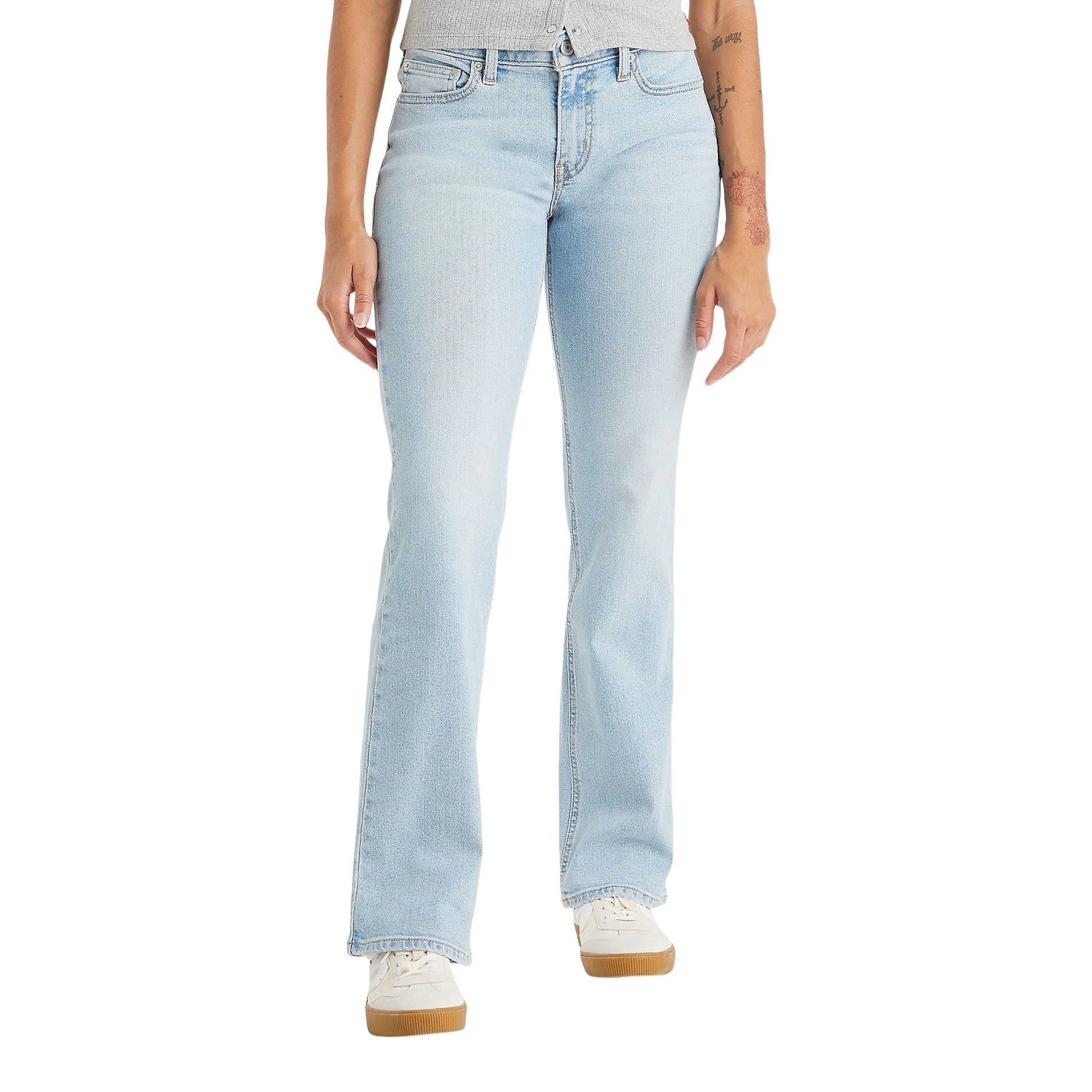 Jean super bas à jambe semi-évasée pour femmes, Levi's