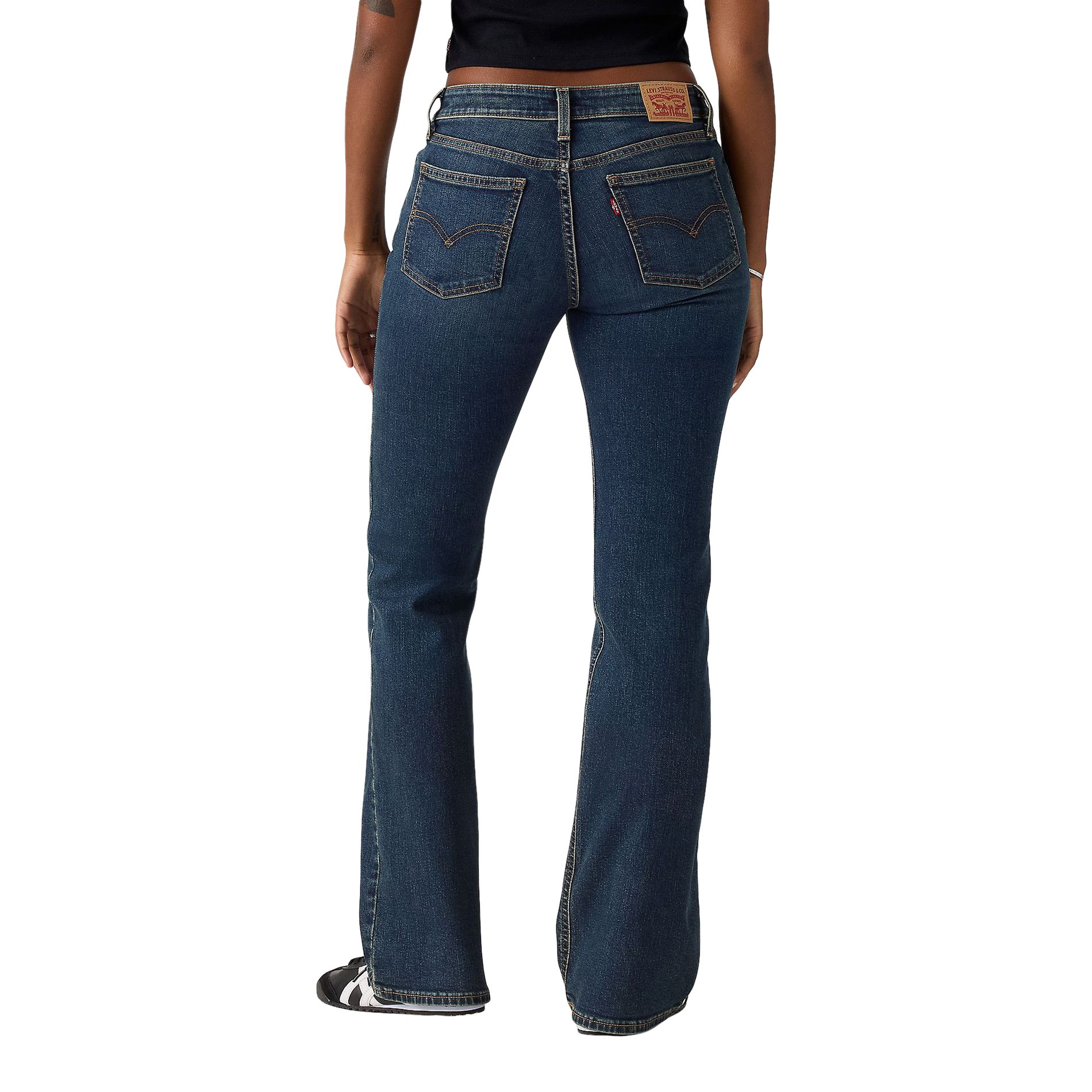 Jean super bas à jambe semi-évasée pour femmes, Levi's