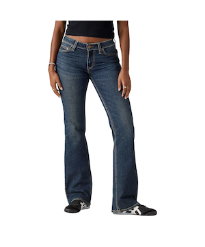 Jean super bas à jambe semi-évasée pour femmes, Levi's