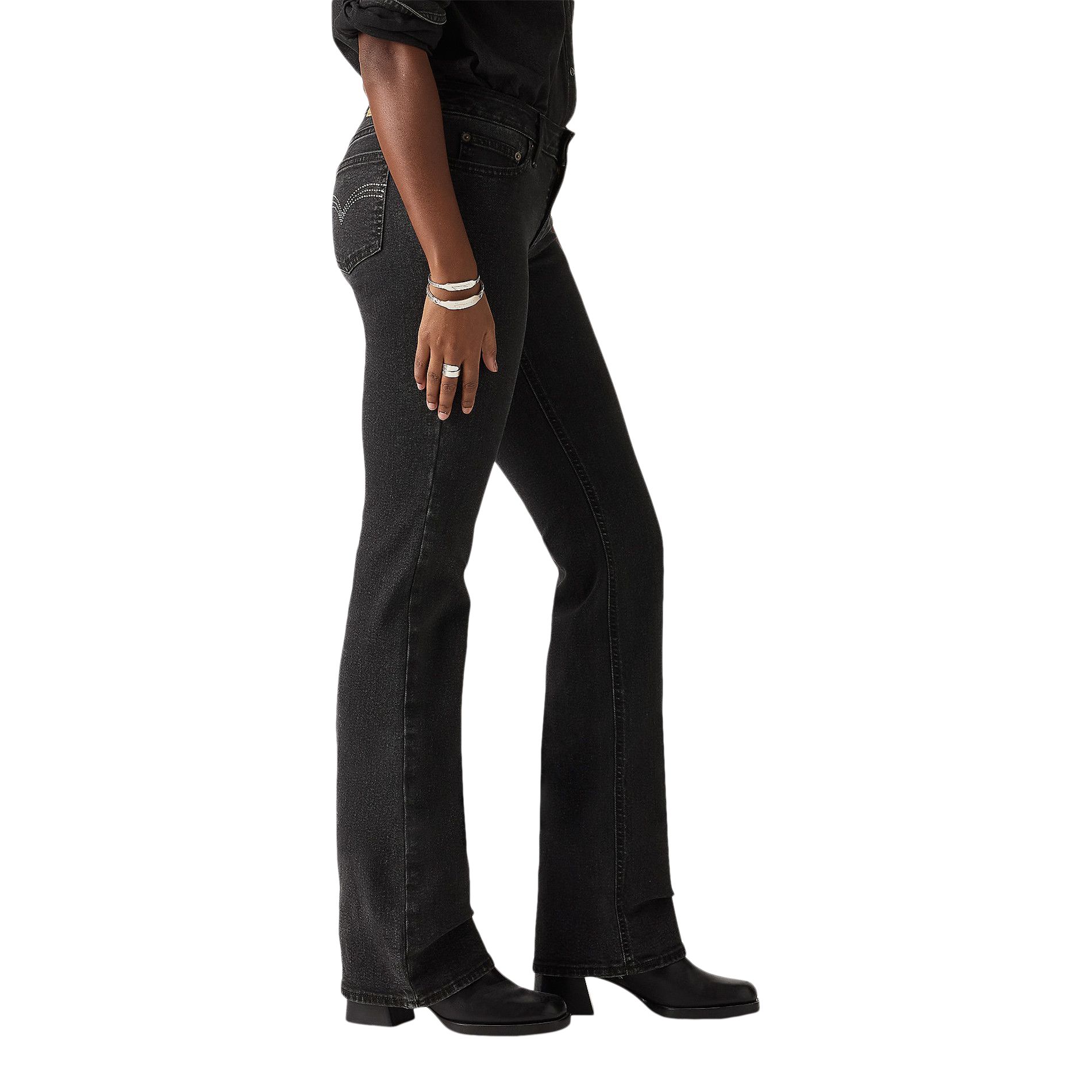 Jean super bas à jambe semi-évasée pour femmes, Levi's