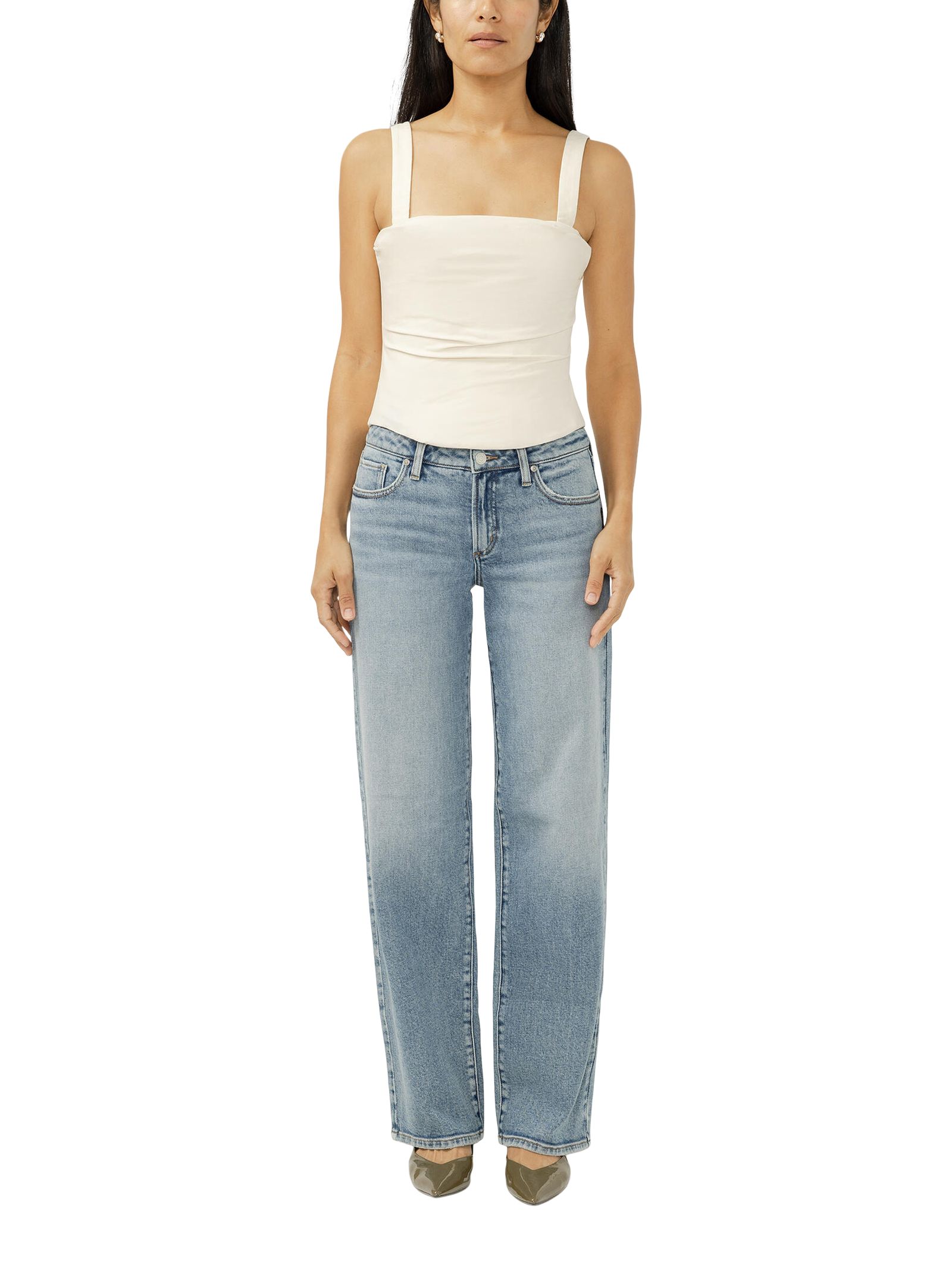 Silver Women's Low N Loose Jeans