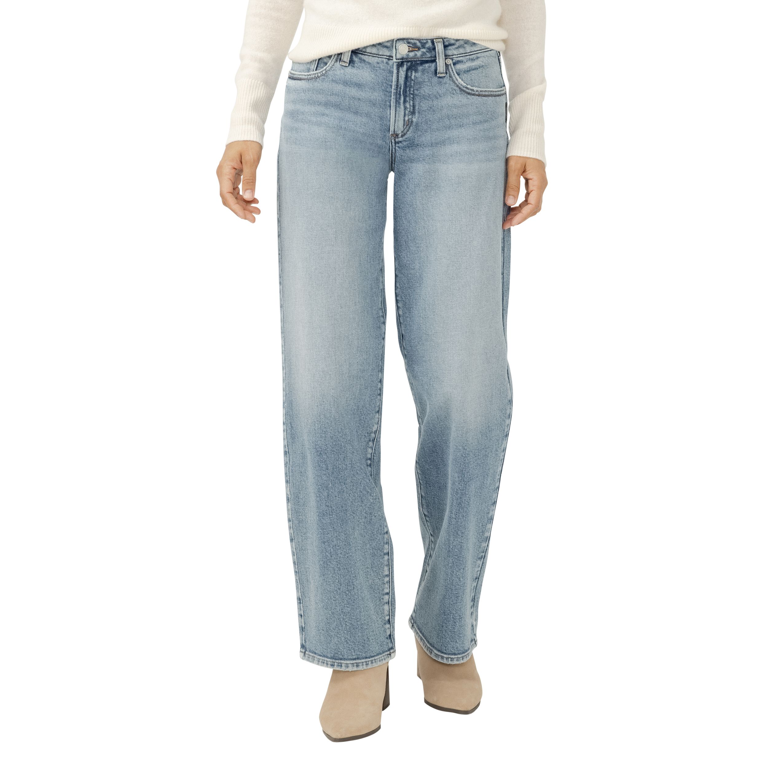 Silver Women's Low N Loose Jeans