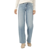 Silver Women's Low N Loose Jeans Front_Flat