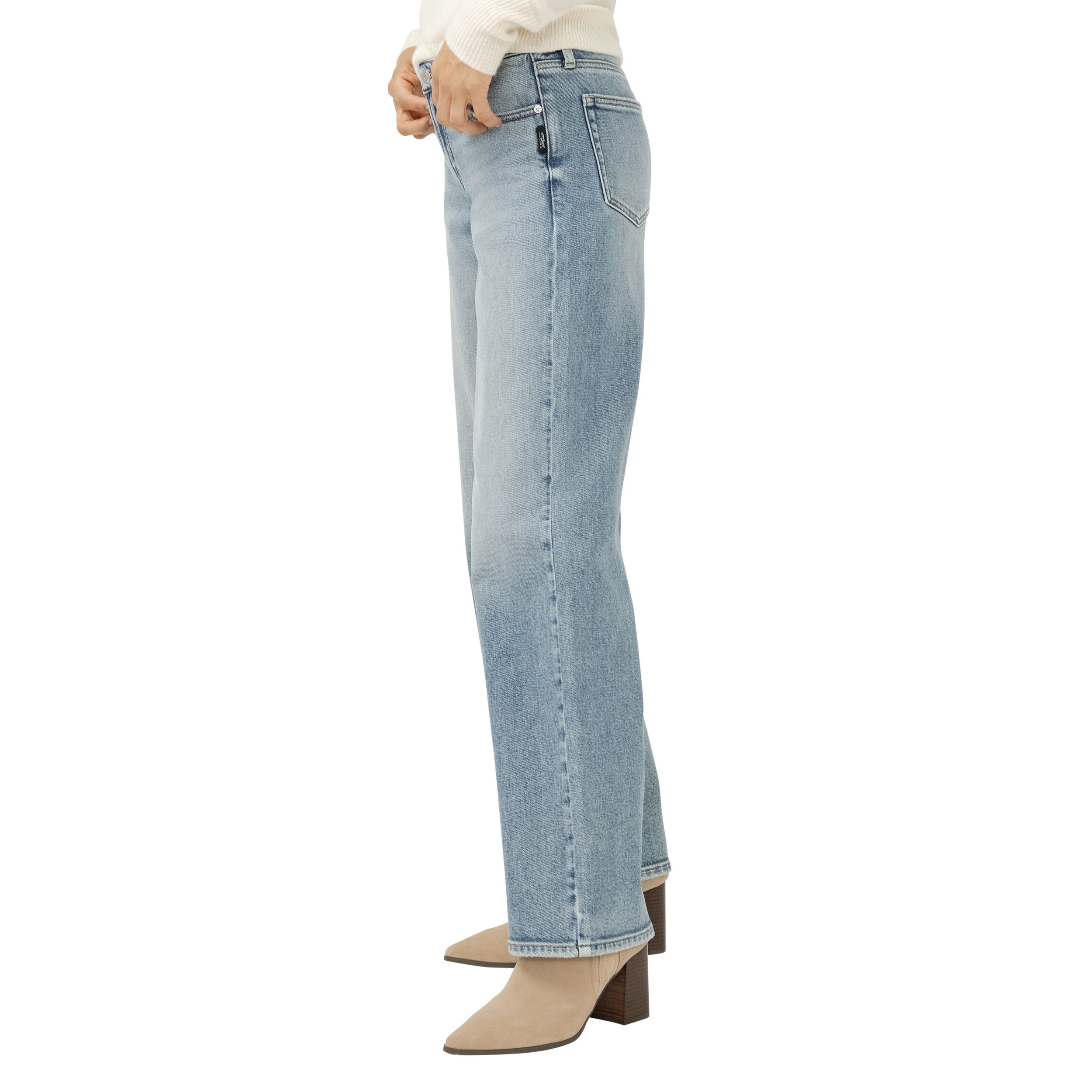 Silver Women's Low N Loose Jeans