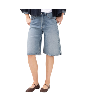Jean-short style planchiste pour femmes, Be Easy, Silver