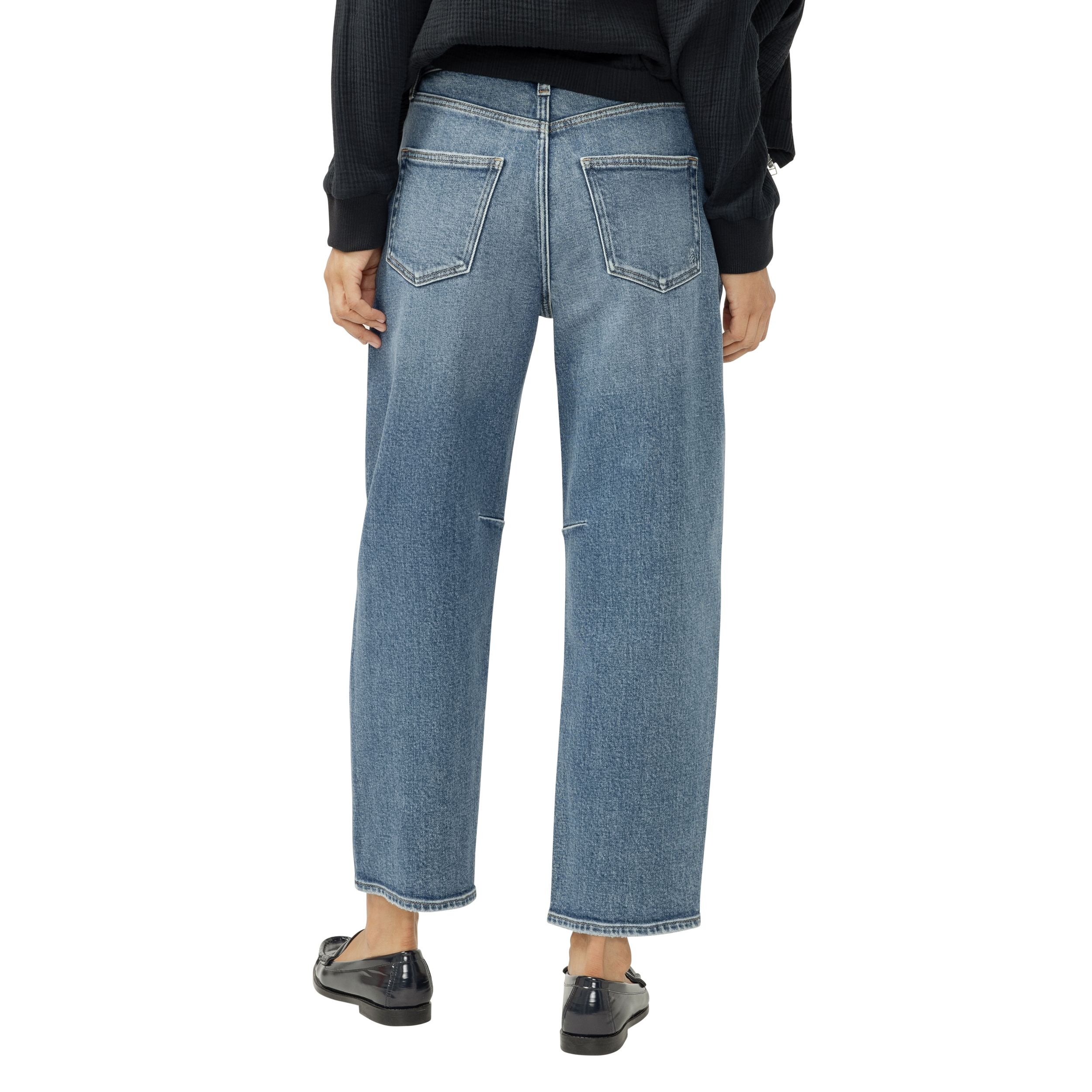 Silver Women's Barrel Leg Jeans