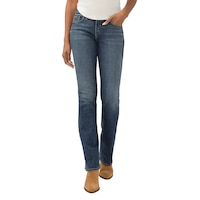Silver Women's Suki Slim Bootcut Jeans Front_Flat