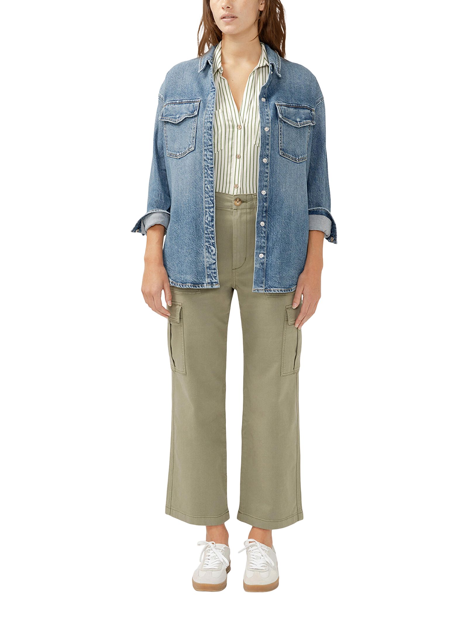 Silver Women's Shirt Jacket