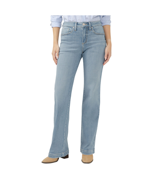 Jean à jambe pantalon droite pour femmes, Avery, Silver