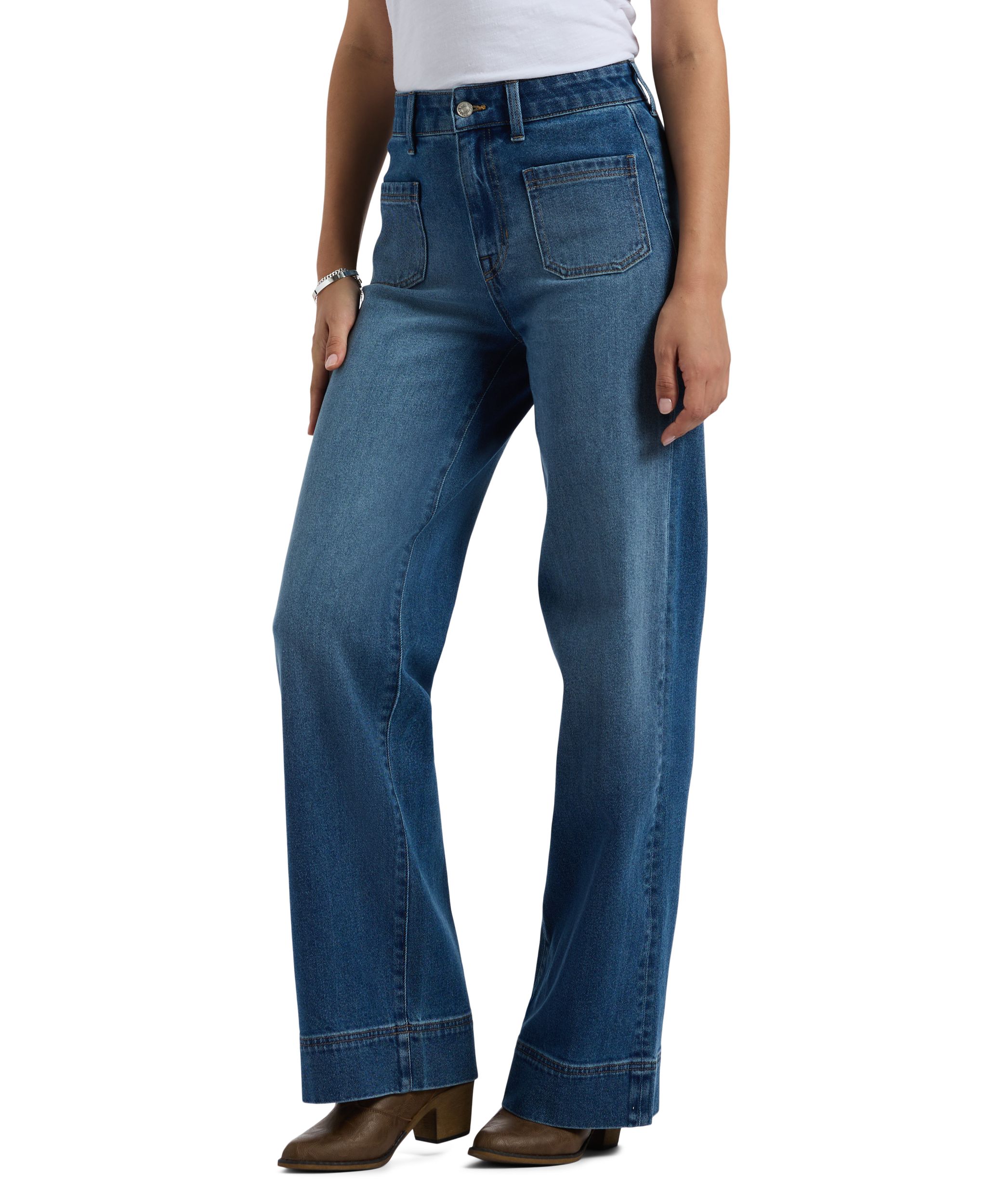 Jean à jambe large et à taille haute pour femmes, Addie, Buffalo