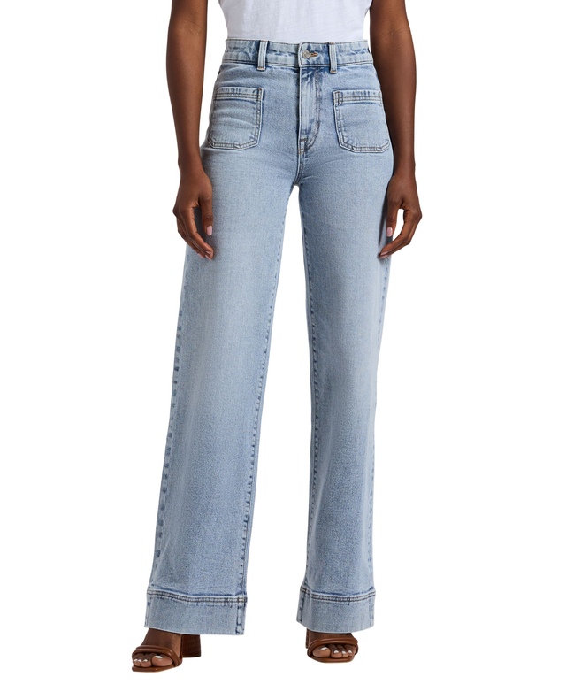 Buffalo Women's High Rise Wide Leg Addie Jean - Light Indigo Wash
