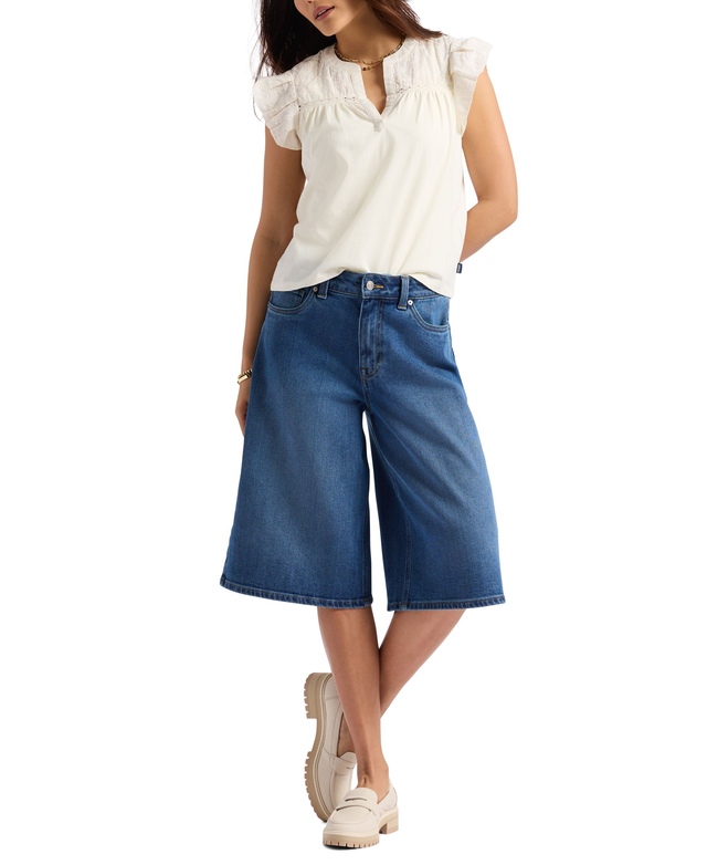 Short en jean pour femmes, Jackie, Buffalo - Délavé indigo moyen