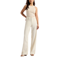 Pantalon à jambe large et à taille haute pour femmes, Addie, Buffalo - Crème glacée à la vanille Front_Flat