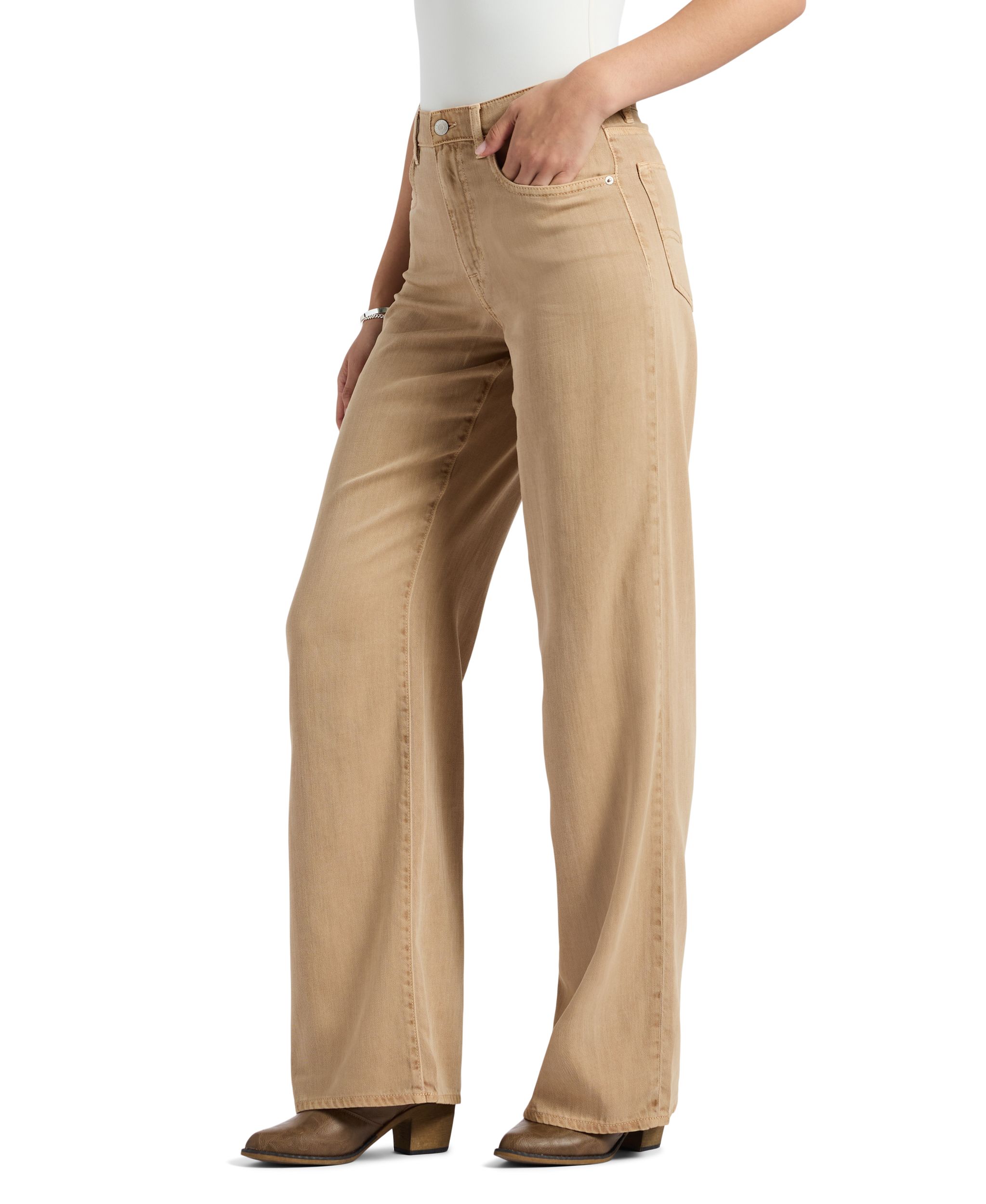 Buffalo Women's High Rise Wide Leg Addie Pants