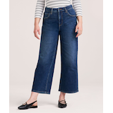 Denver Hayes Women's Medium Rise Loose Straight Crop Jean Front_Flat