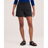 Denver Hayes Women's Medium Rise Front Tie Drawstring Shorts Front_Flat