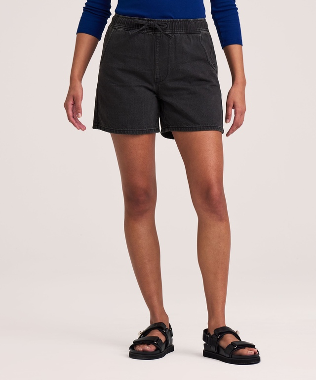 Denver Hayes Women's Medium Rise Front Tie Drawstring Shorts