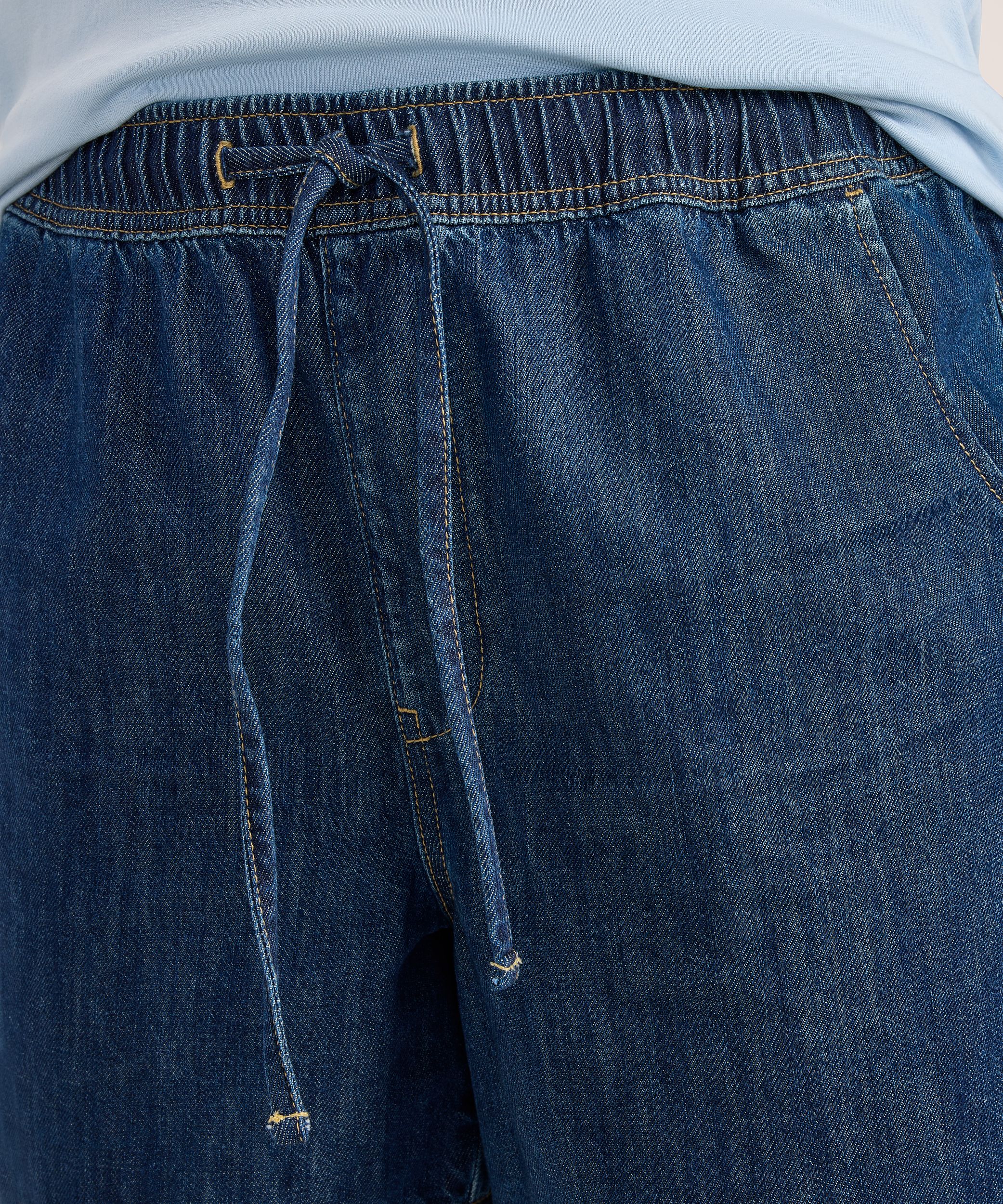 Short à taille mi-basse et à devant noué avec cordon de serrage pour femmes, Denver Hayes