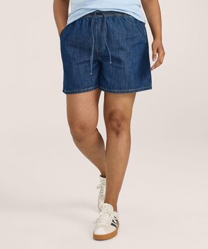 Short à taille mi-basse et à devant noué avec cordon de serrage pour femmes, Denver Hayes