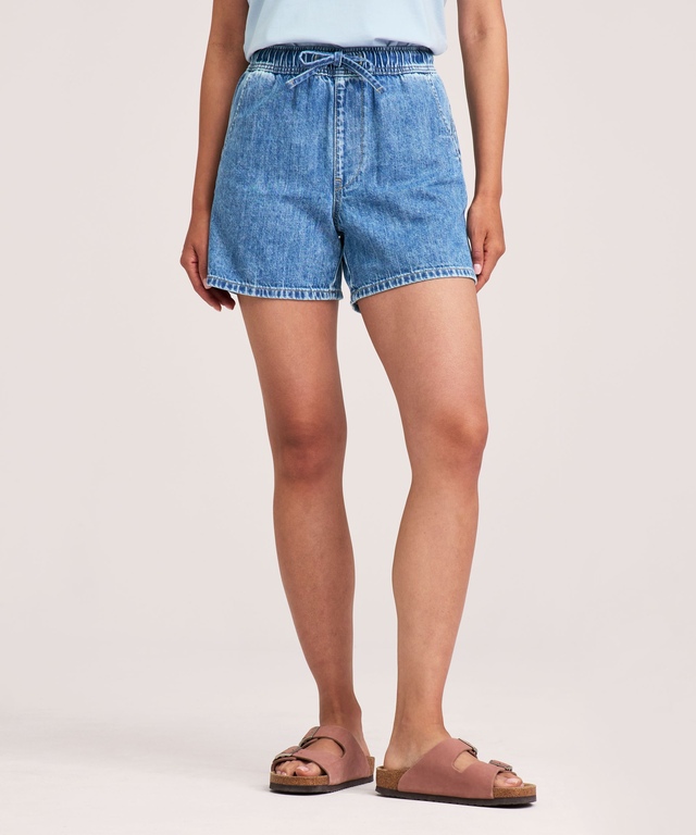 Denver Hayes Women's Medium Rise Tie Front Drawstring Short