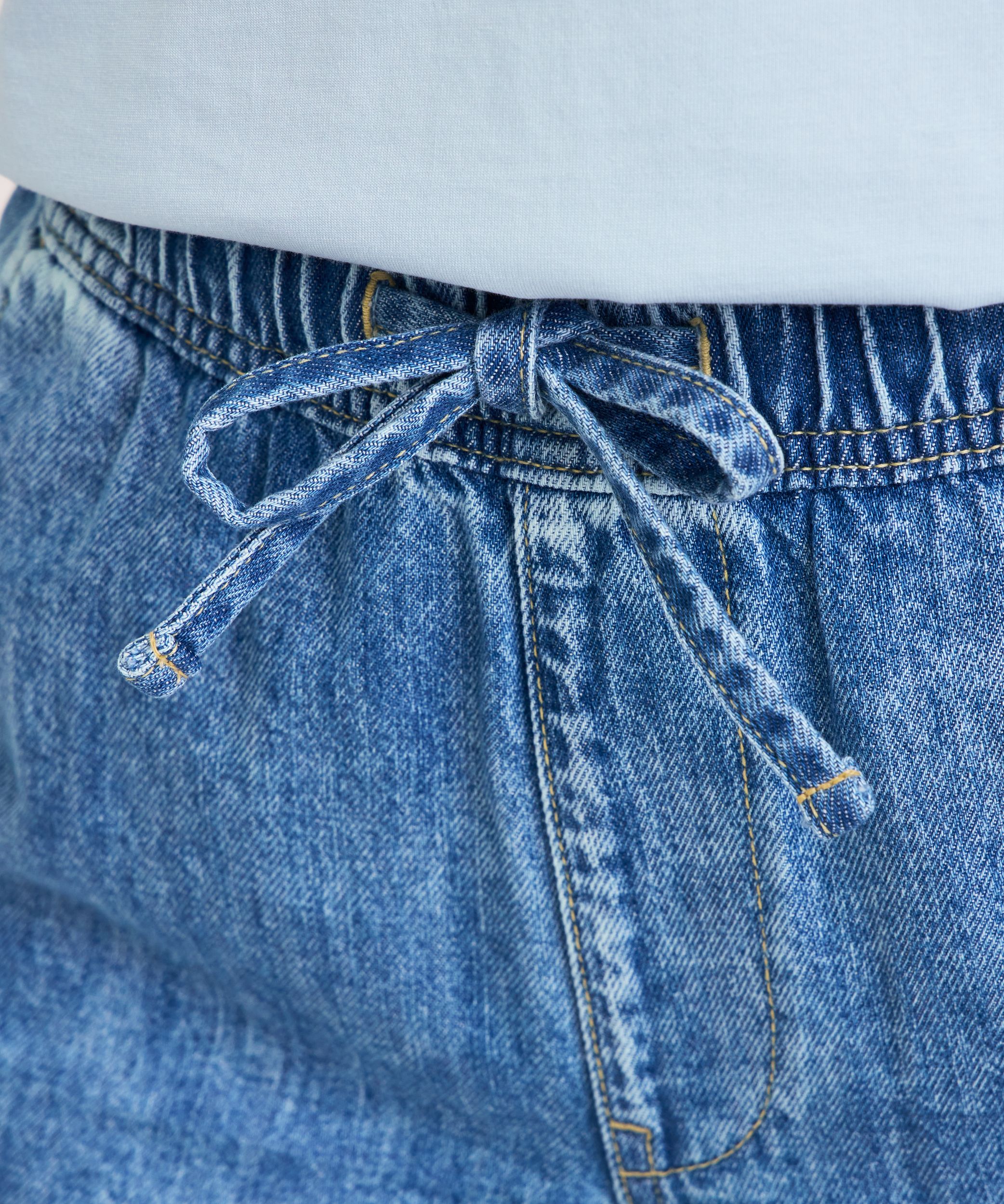 Short à taille mi-basse avec cordon de serrage noué sur le devant pour femmes, Denver Hayes