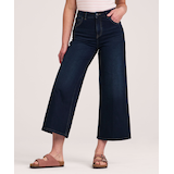 Denver Hayes Women's High Rise Wide Leg Crop Jeans Front_Flat
