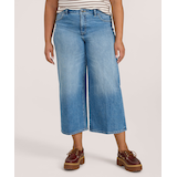Denver Hayes Women's High Rise Wide Leg Crop Jeans Front_Flat