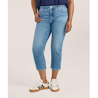 Jean court à jambe étroite épousant les courbes pour femmes, Denver Hayes Front_Flat