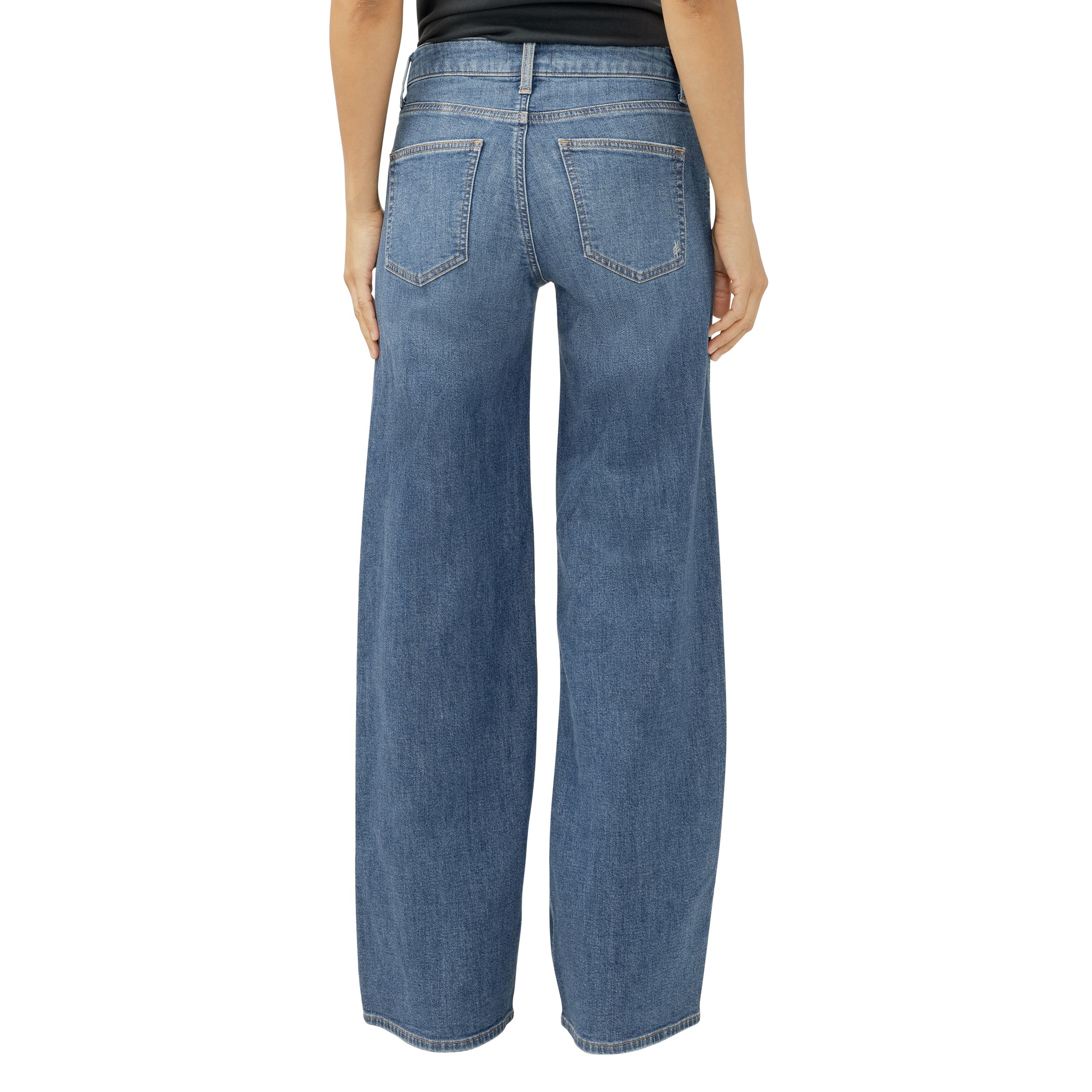 Jean à jambe large pour femmes, Suki, Silver