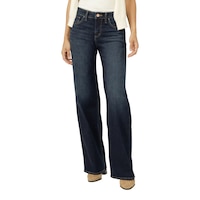 Silver Women's Suki Wide Leg Jeans Front_Flat