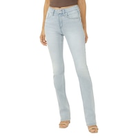 Silver Women's Avery Slim Boot Cut Jeans Front_Flat