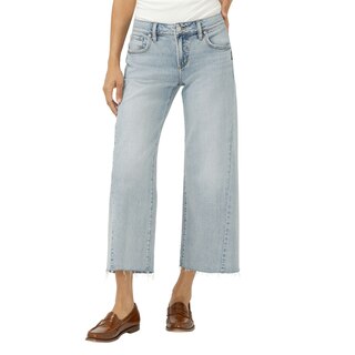 Silver Women's Suki Wide Leg Crop Jeans