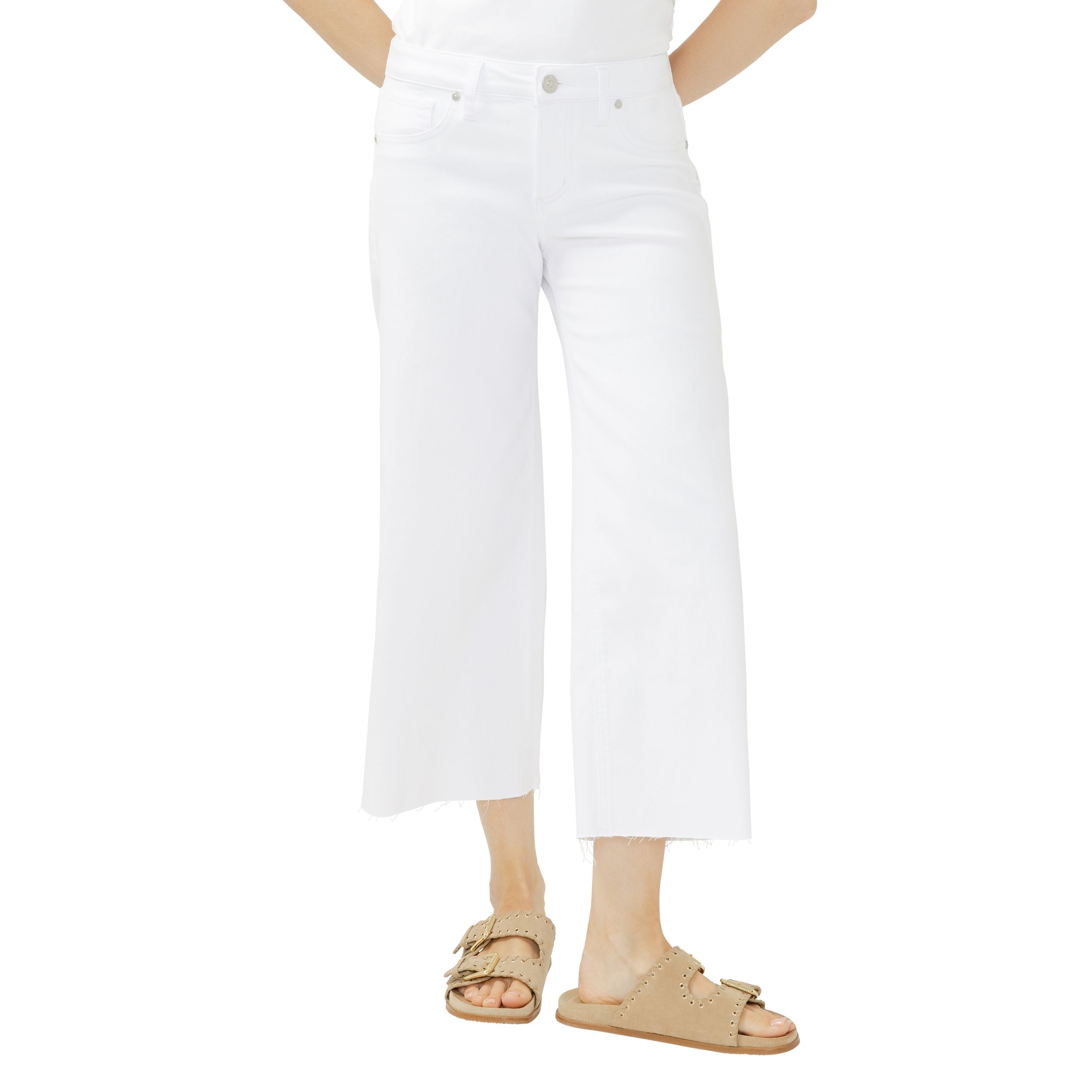 Silver Women's Suki Wide Leg Crop Jeans