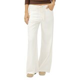Silver Women's Beach Jeans with Tie Front_Flat