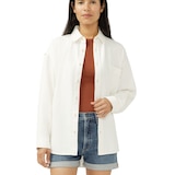 Chemise en denim pour femmes, Beach, Silver Front_Flat