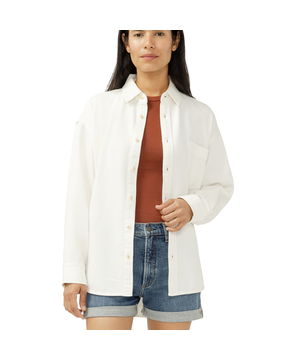 Silver Women's Beach Denim Shirt