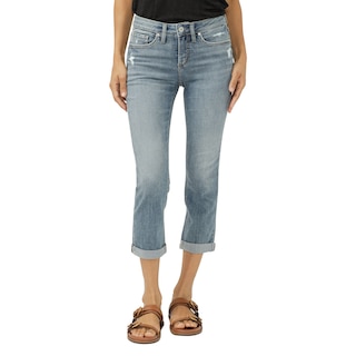 Silver Suki Capri Jeans pour femme