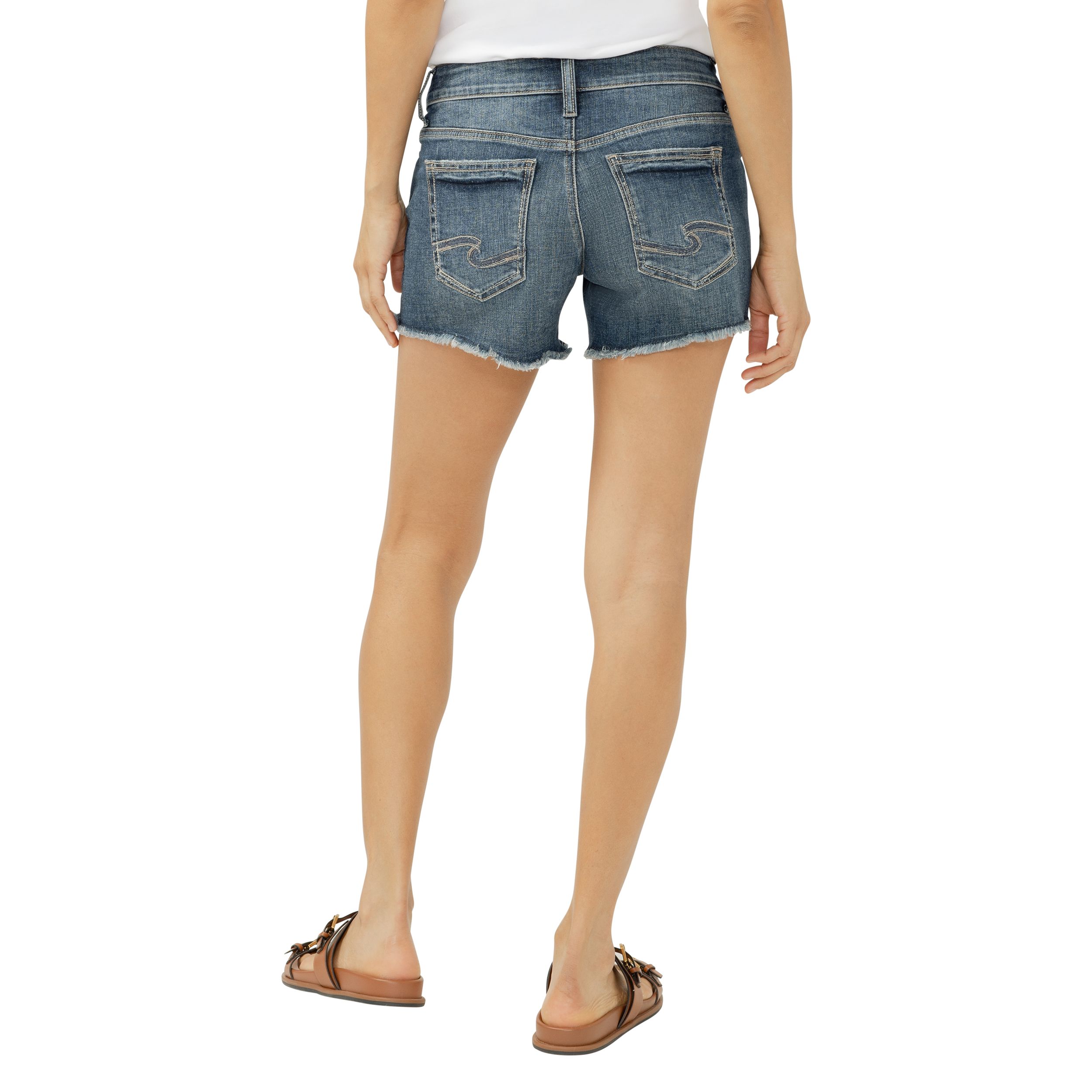 Silver Women's Boyfriend Shorts