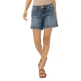 Silver Women's Suki Long Short Shorts Front_Flat