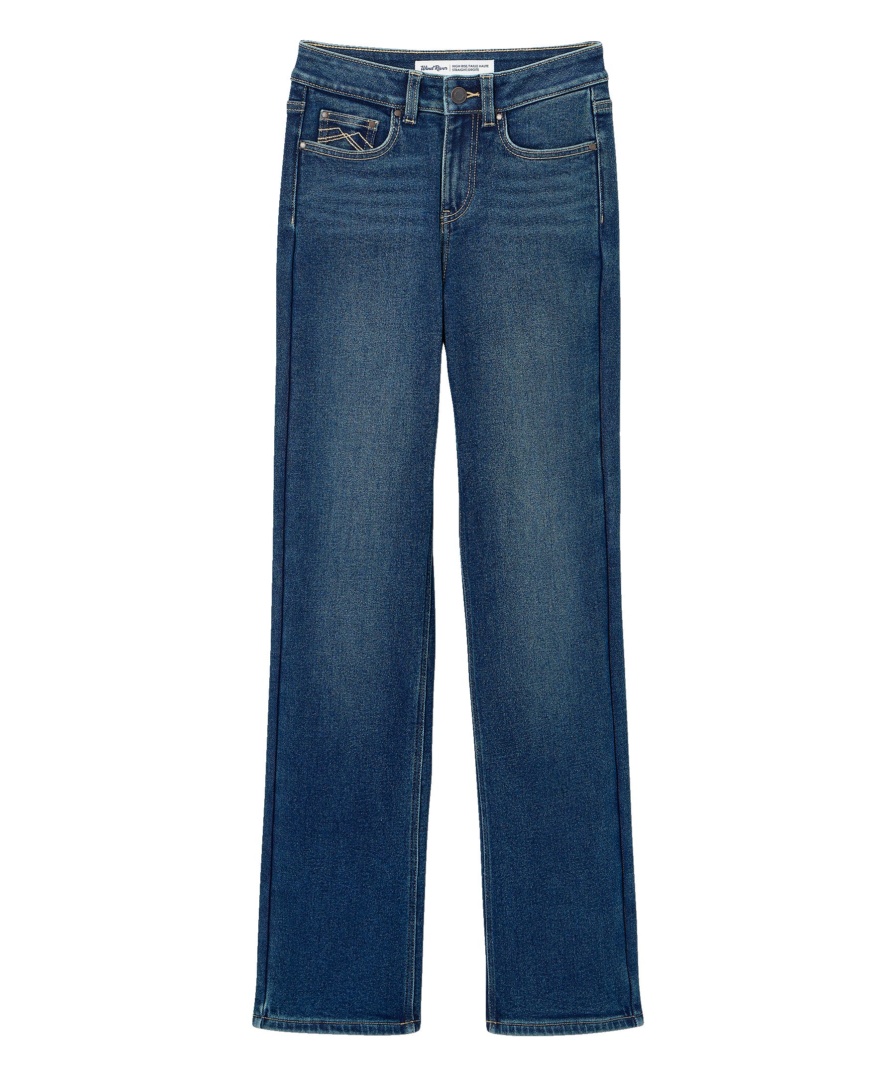 WindRiver Women's T-Max Heat Lined High Rise Straight Jeans