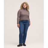 WindRiver Women's T-Max Heat Lined Curvy Straight Jeans Front_Angled_Right