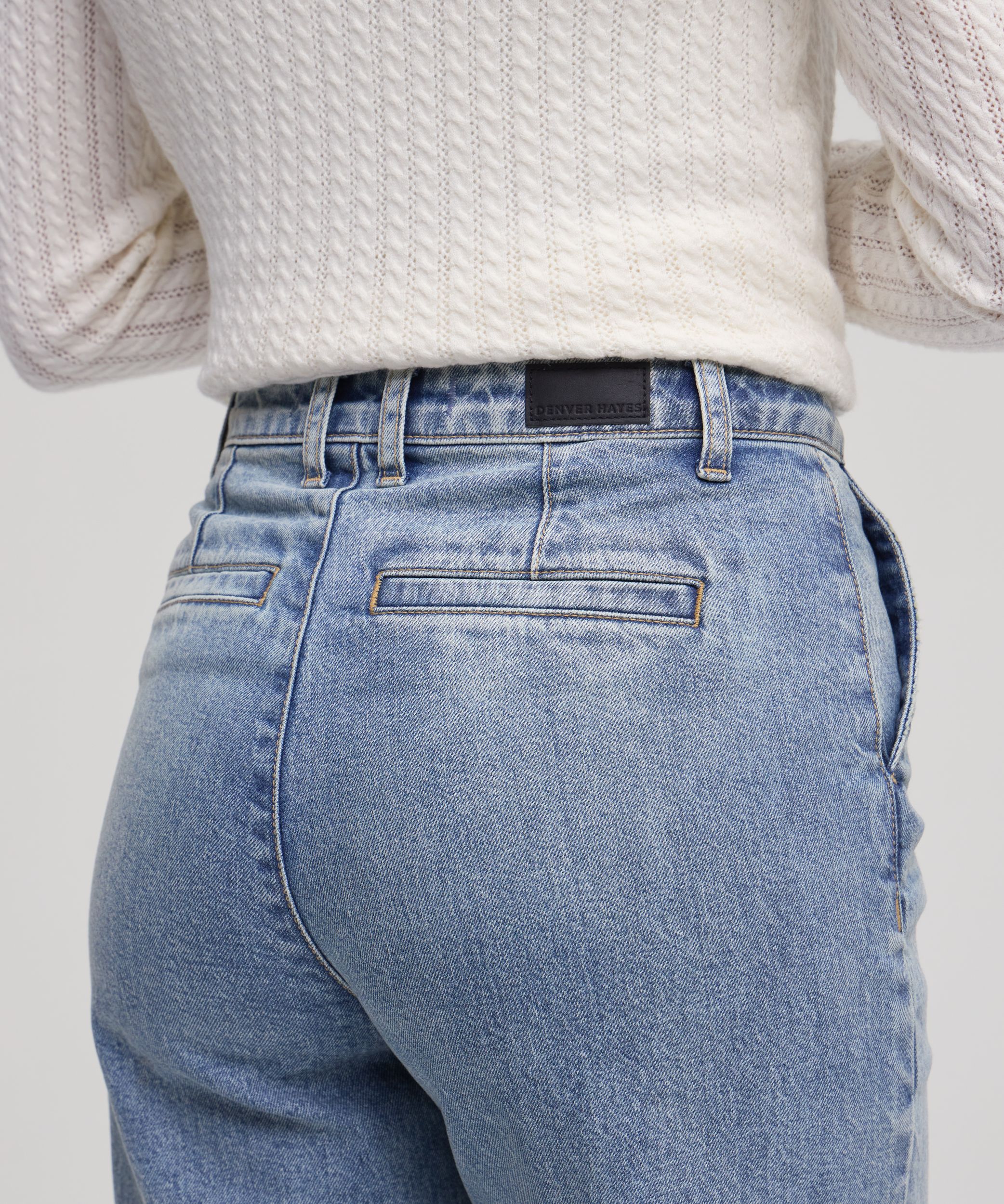 Denver Hayes Women's High Rise Trouser Jeans