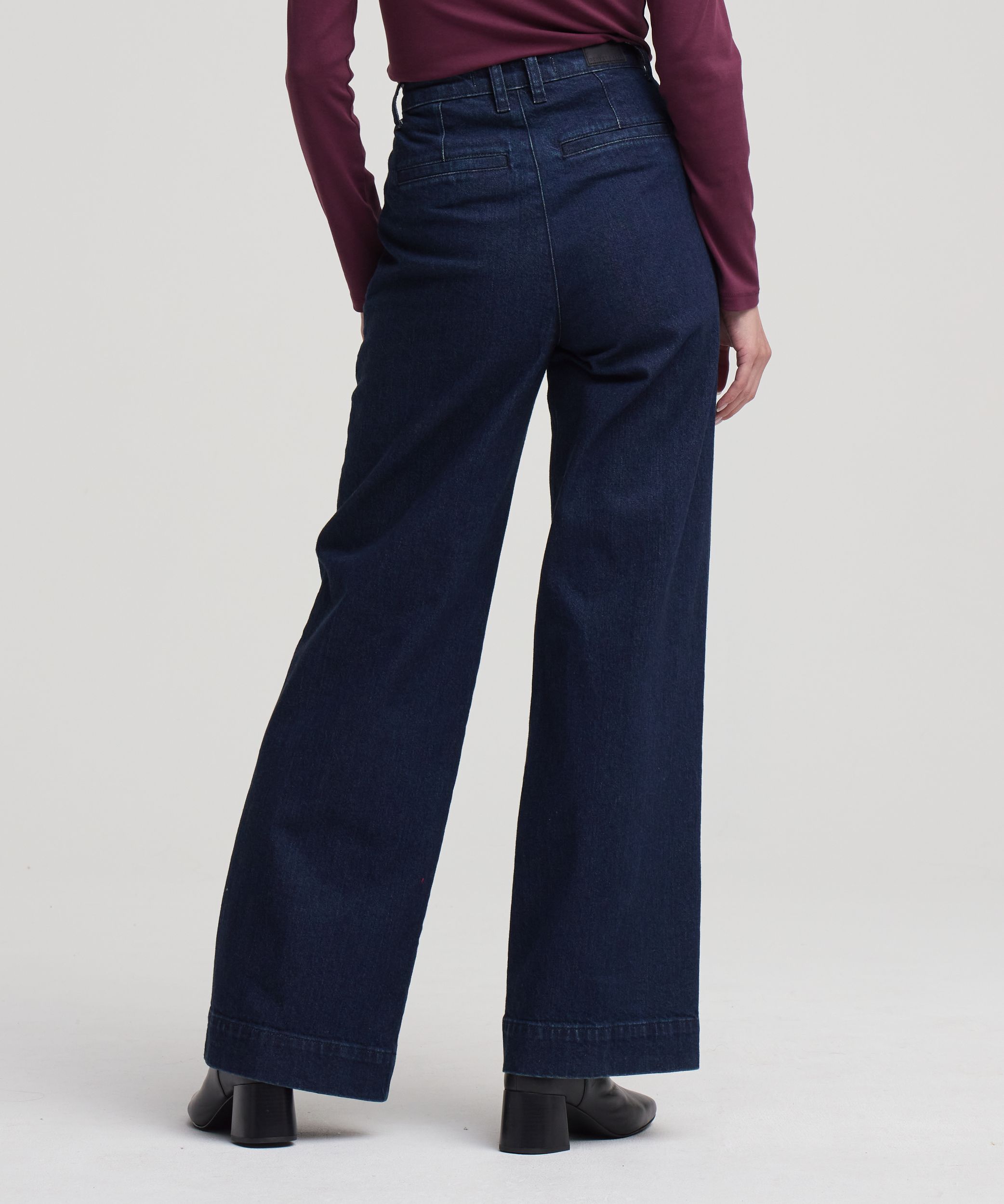 Jean style pantalon à taille haute pour femmes, Denver Hayes
