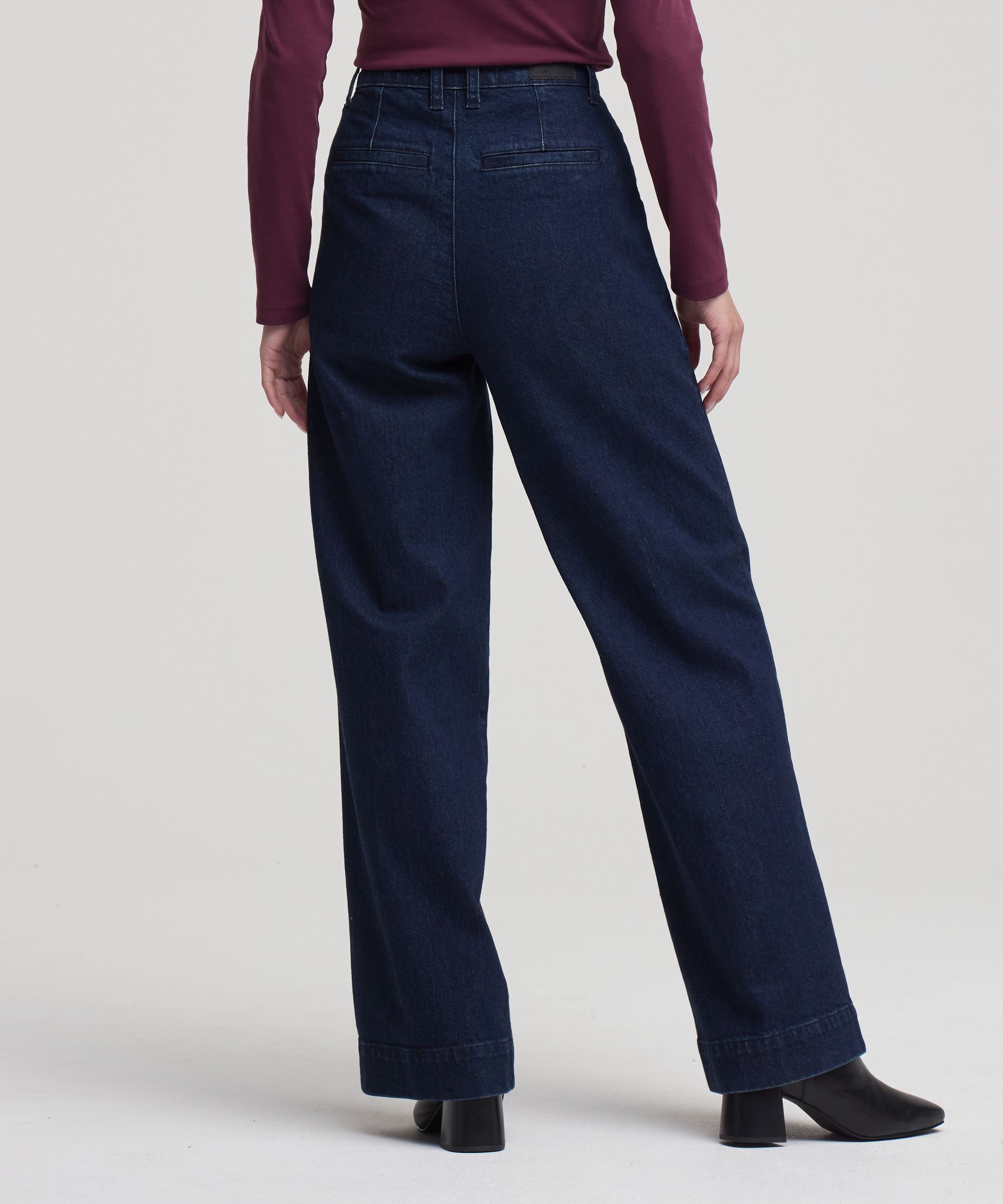 Jean style pantalon à taille haute pour femmes, Denver Hayes