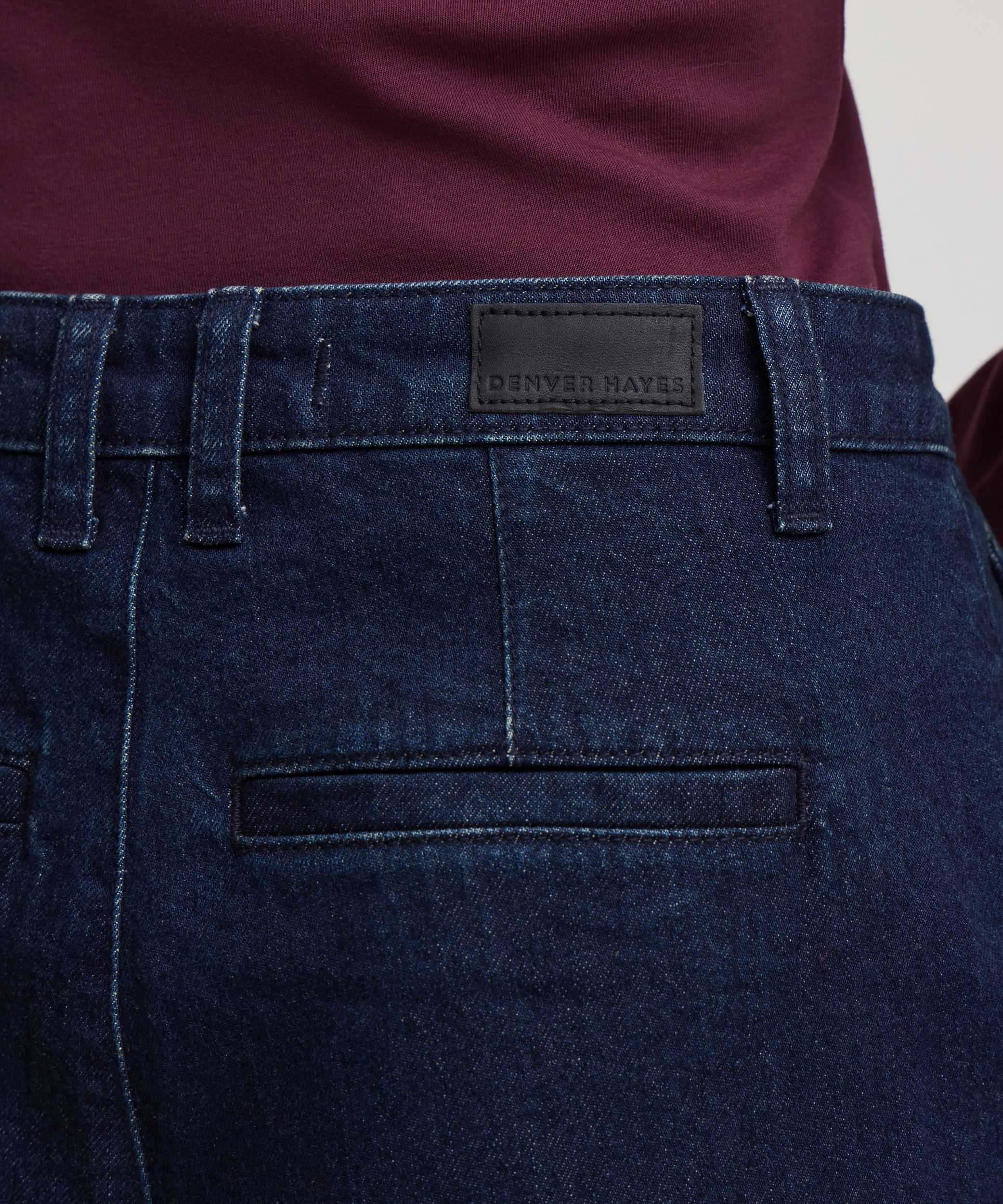 Jean style pantalon à taille haute pour femmes, Denver Hayes