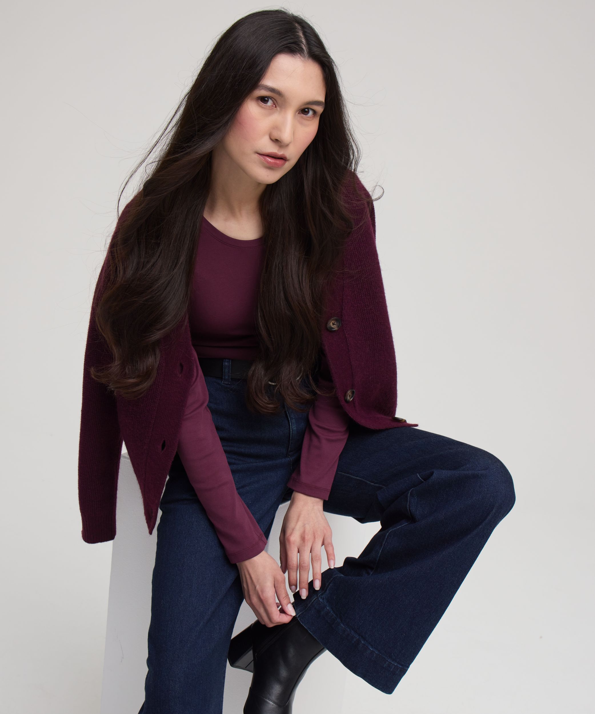Jean style pantalon à taille haute pour femmes, Denver Hayes