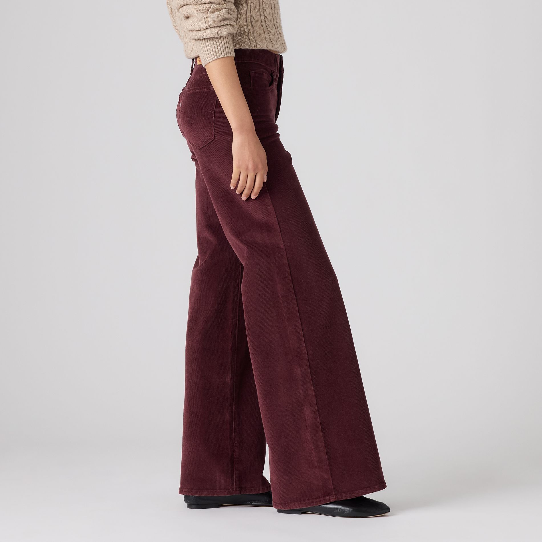 Pantalon en velours côtelé galbant à jambe large pour femmes, 318, Levi’s
