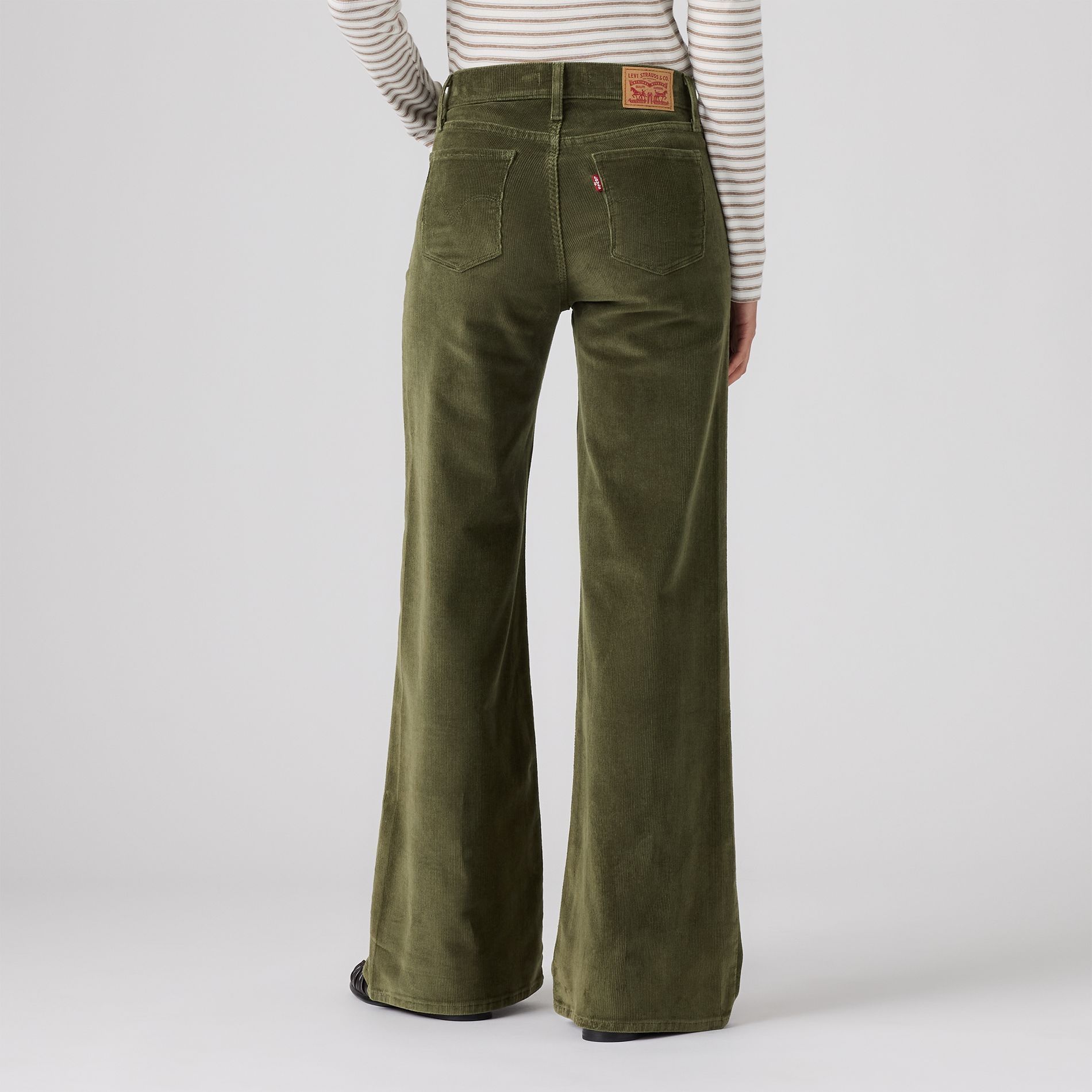 Pantalon en velours côtelé galbant à jambe large pour femmes, 318, Levi’s